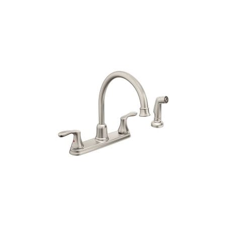 Moen Chrome Two-Handle High Arc Kitchen Faucet 40619CSL